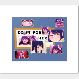 OSHI NO KO: DO IT FOR HER (WHITE) Posters and Art